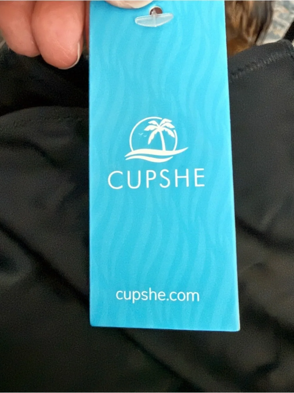 Cupshe Black V-Neck One-Piece Swimsuit XS - Picture 8 of 10